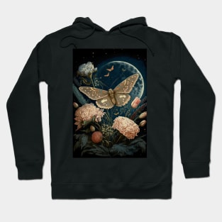 Wiccan witchcraft Moth and magic of night 6 Hoodie